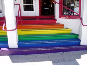 Rainbow Stairs in San Francisco